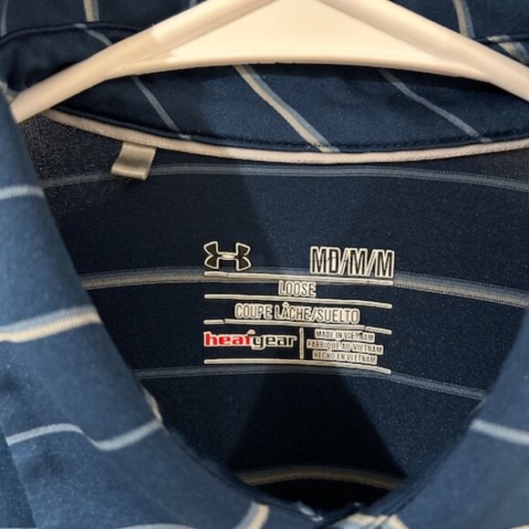 Under Armour Men's Polo Shirt Size M - Excellent Condition - Picture 3 of 4